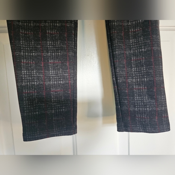89th & Madison Gray Plaid Pants Women's Sz M - Picture 4 of 9